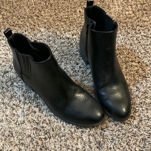 Black ankle boots